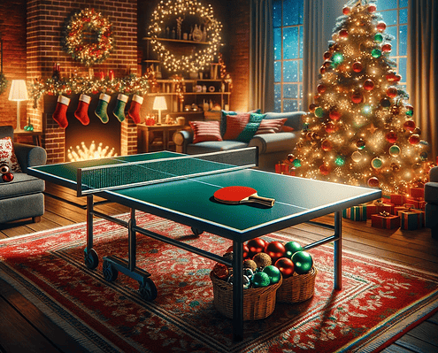 christmas table tennis